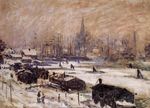 Клод Моне Амстердам в снегу 1874г